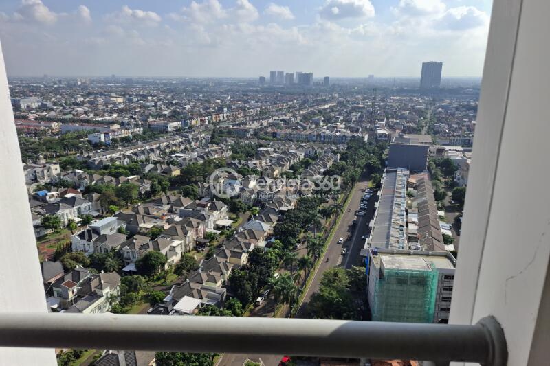Balcony 2BR Apartment with city View at M Town Residence Serpong