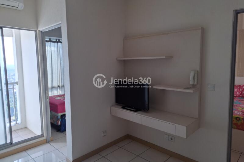 Living Room 2BR Apartment with city View at M Town Residence Serpong