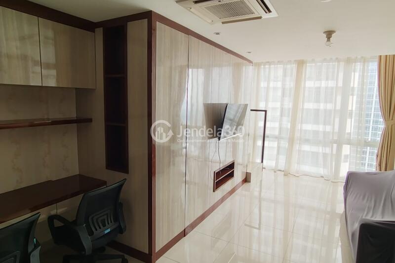 Living Room Elegant 1BR Apartment at U Residence Karawaci Middle Floor