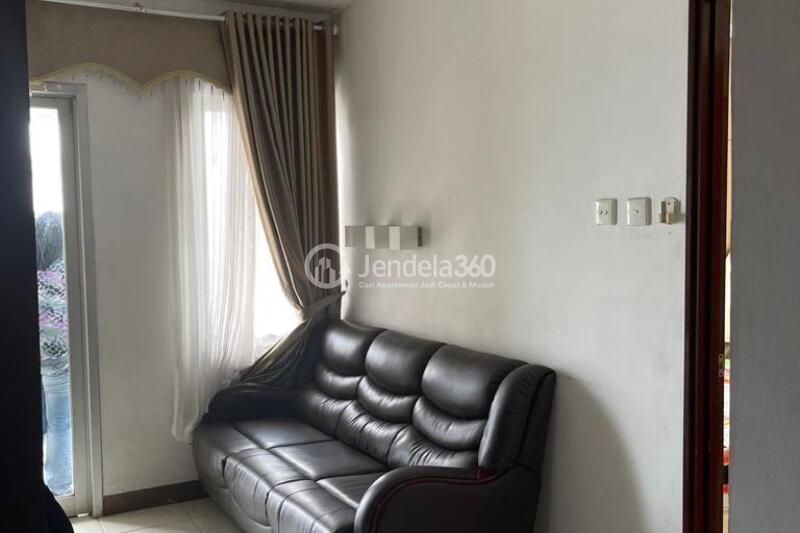 Living Room 1BR Apartment with City View at Sudirman Park Apartment
