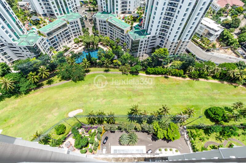 Balcony High Floor 2BR Apartment with city View at The Mansion Kemayoran Bougenville