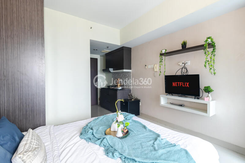 Bedroom Tidy Studio Unit at Grand Dhika City Apartment Tower C