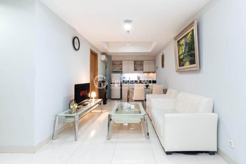 Living Room The Mansion Kemayoran Bougenville 3BR Fully Furnished