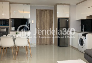 Living Room 2BR Apartment with Kuningan City View at Pejaten Park Residence