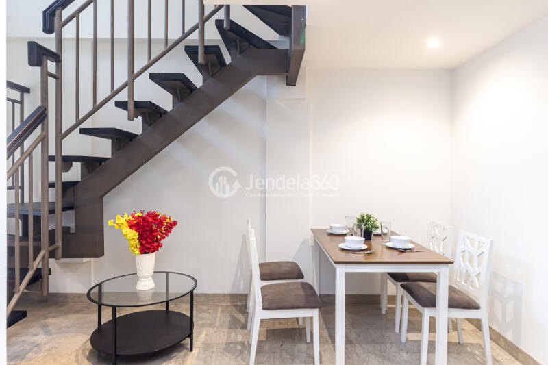 Dining Room Fancy 2BR Apartment at Branz BSD Apartment with Greenery View