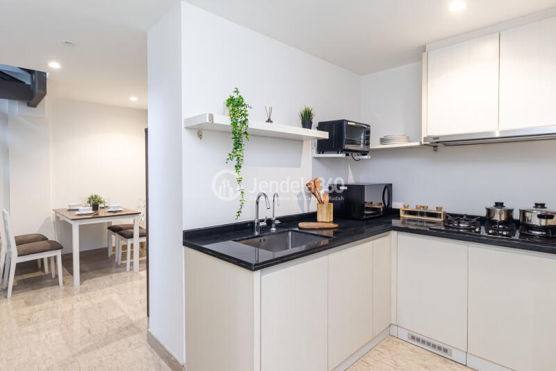 Kitchen Fancy 2BR Apartment at Branz BSD Apartment with Greenery View