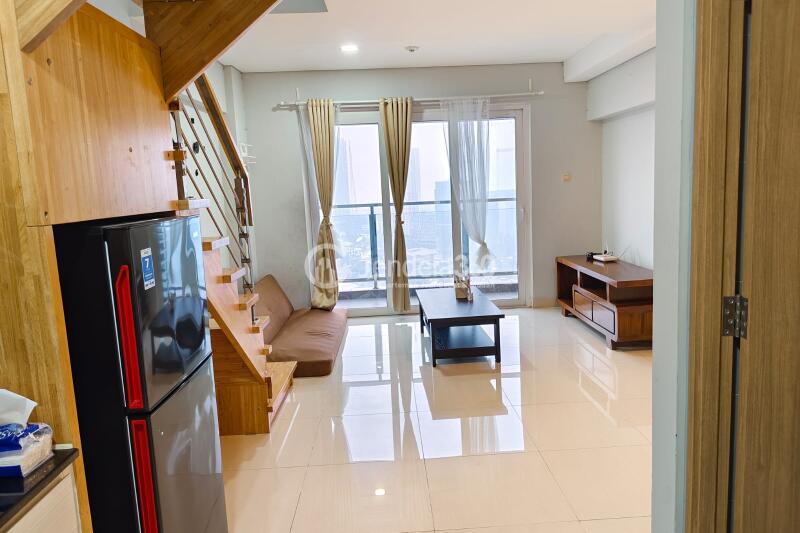 Living Room Maqna Residence 2BR View City
