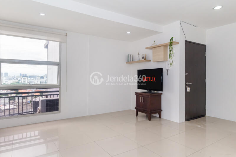 Living Room 3BR Apartment with city view View at Pasar Baru Mansion Apartment